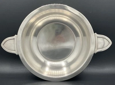 Coupe Christofle métal argenté à anses Art déco, modèle Luc Lanel - Photo 1/4