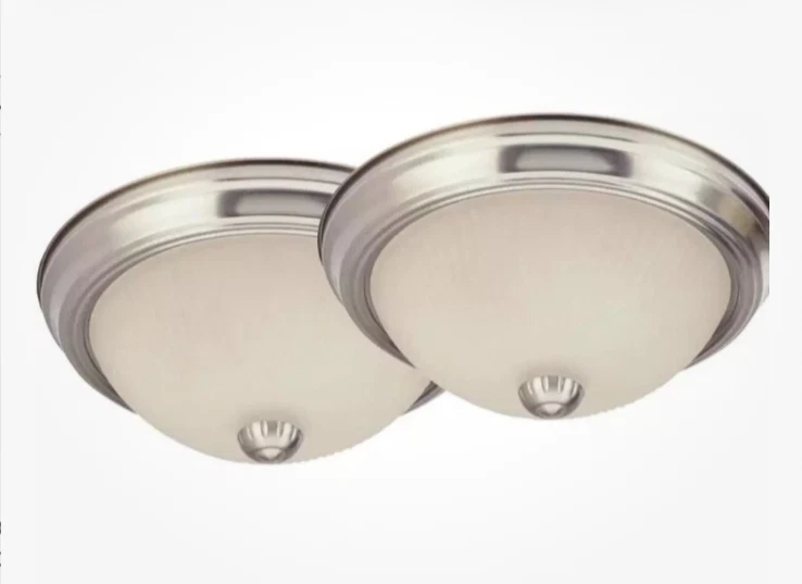 (1)-Impresiones de hogar 11 pulgadas Lámpara de techo de montaje empotrado de níquel cepillado. IFM211BN Foto 1 de 1