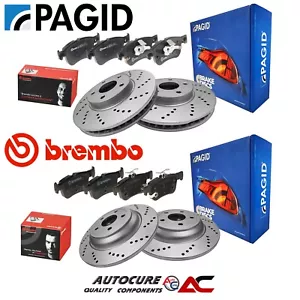 GELOCHTE BREMSSCHEIBEN & BREMBO BELÄGE VORNE & HINTEN FÜR FORD FOCUS ST-LINE MK4 - Bild 1 von 1