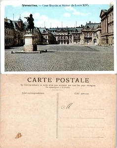 Königlicher Hof und Statue Ludwigs XIV., Frankreich Vintage PC - Bild 1 von 1