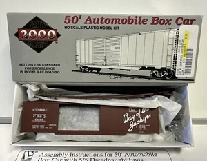 Proto 2000 HO Scale CB&Q Burlington 50' Automobile Box Car Kit #48184 - Picture 1 of 3