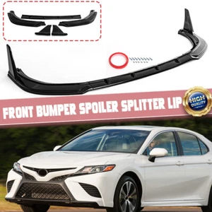 Parachoques delantero divisor de labios negro brillante para Camry SE XSE V2 2018-23 estilo ala - Imagen 1 de 12