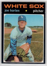 1971 Topps # 345 Joe Horlen Chicago White Sox AB01323