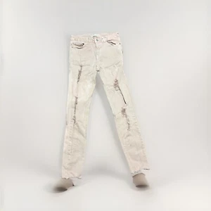 Zara Girls Casual Collection Pink Wild Slim Distressed Jeans Size 13/14 - Picture 1 of 4