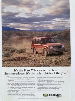 1995 Land Rover Print Ad Sport Utility Vehicle 4x4 British - Image 1 of 2