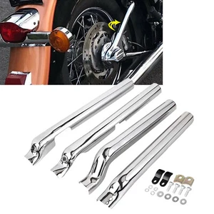 Chrome Rear Swingarm Tube Covers Fit For Harley Heritage Softail Classic FLSTC - Bild 1 von 6
