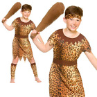 Stone Age Cave Boy Childrens Fancy Dress Costume Caveman Prehistoric Age 5-10