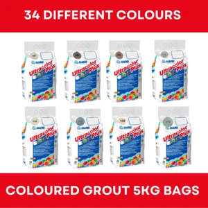 Mapei Tile Grout Ultracolor Plus - 34 Different Grout Colours - 5KG Bags - Picture 1 of 37