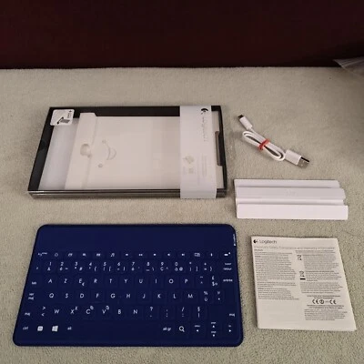 Clavier Logitech Keys-To-Go Bluetooth Azerty Français Bleu Android Windows Apple - Photo 1/4