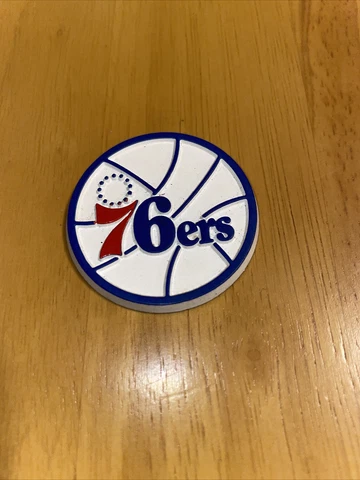 VTG PHILADELPHIA 76ERS BLUE NBA RUBBER Basketball FRIDGE MAGNET Standings Board Cover