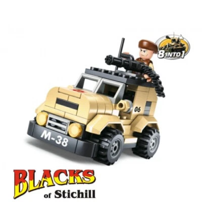 Sluban Army Patrol Car 102 Piece Bricks Construction Building Set - Image 1 of 2
