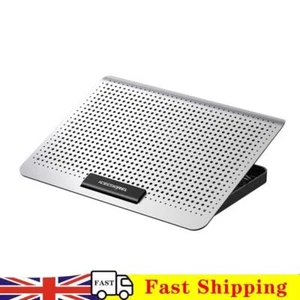 A18 Laptop Cooling Pad with Wind Adjustment Knob 7 Height Levels (Silver) - Afbeelding 1 van 8