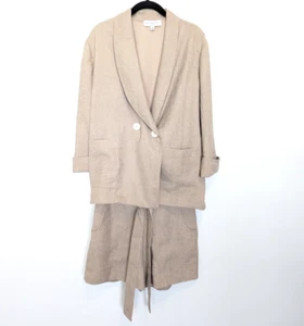 Conjunto Blazer Corto Anthropologie Current Air Mujer Talla XS Tostado Conjunto Moda Otoño - Imagen 1 de 13