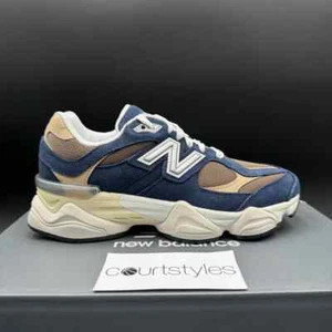 New Balance 9060 Navy Mushroom GC9060BF GS Kids Womens Brand New Fast Shipping - Picture 1 of 6