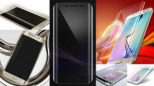 Display protection film clear for Samsung Galaxy S6 edge complete tanks with bulge