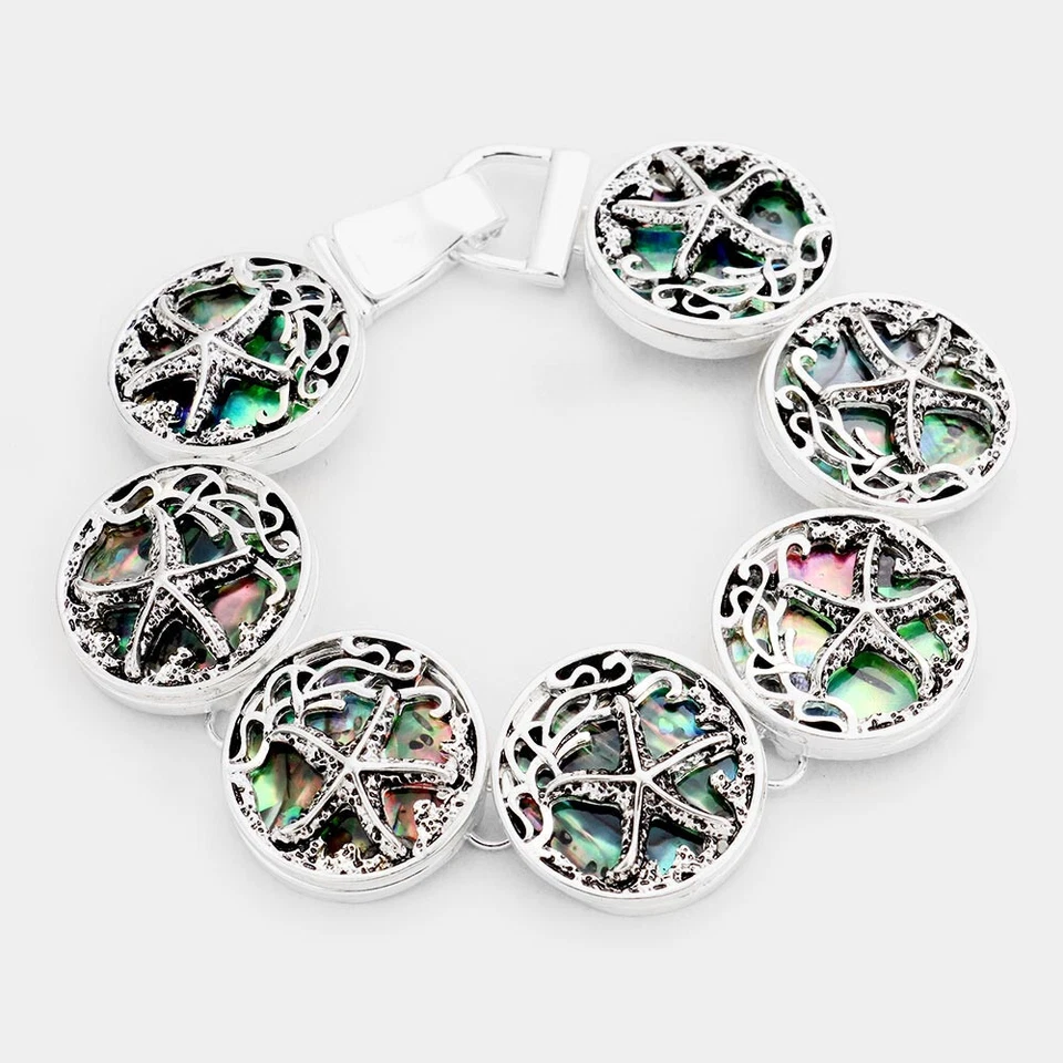 Pulseira Abalone Shell Starfish Link - Imagem 1 de 1