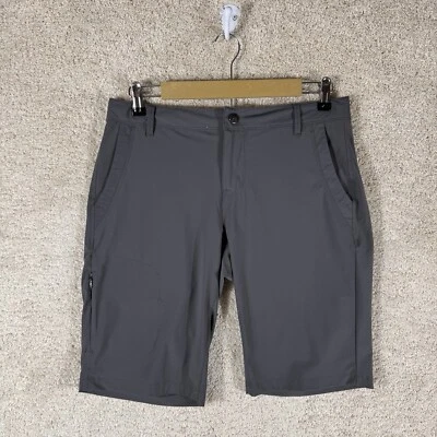 Pantalones Cortos de Senderismo REI Exterior Gris Para Mujer 6 Bolsillos Largos de Secado Rápido con Entrepierna Foto 1 de 4