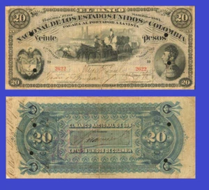 Colombia colombia 20 peso 1881 - Copy - Picture 1 of 1