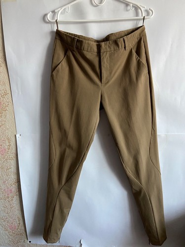 Pantalone donna Prada vintage nylon cotone strech beige taglia 42 Made in Italy