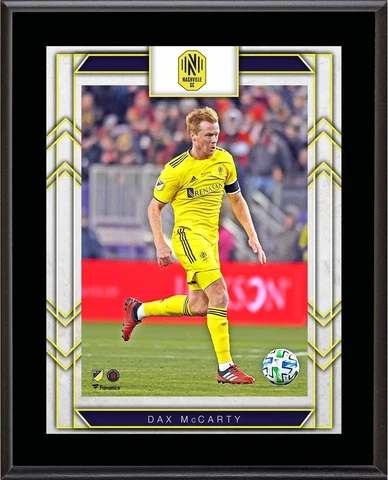 Dax McCarty Nashville SC United 10.5" x 13" Player Plaque Cover