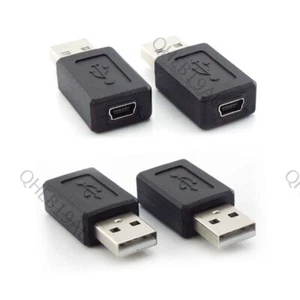Mini USB B 5 Pins Female Jack to USB 2.0 A Male Connector Adapter Transfer 26H - Picture 1 of 8