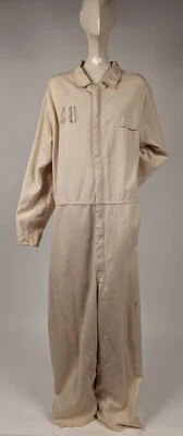 VINTAGE 1970’S MEN’S BUTTERSOFT COTTON TWILL COVERALLS SUIT W ZIP FRONT - Image 1 of 4
