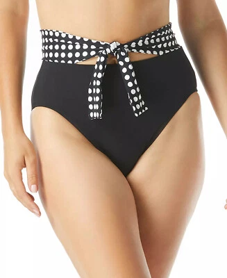 COCO REEF Bikini Swim Bottoms Lure Tie High Waist Black Size XLarge $64 - NWT - Image 1 of 4