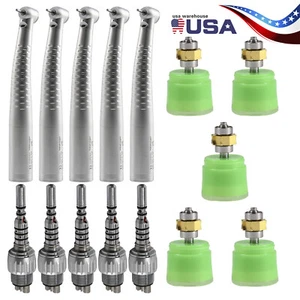 1-5 Dental Fiber Optic Handpiece High Speed / Cartridge Rotor /6H Quick Coupler - Picture 1 of 30