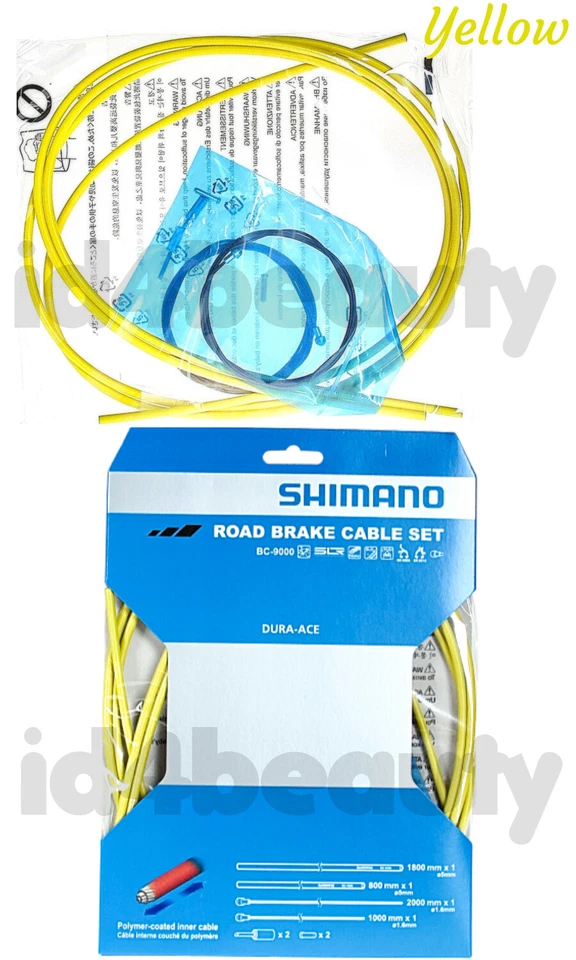 Juego de cables de freno Shimano Dura-Ace BC-9000 recubiertos de polietileno nuevo en caja - amarillo Y8YZ98092  Foto 1 de 1