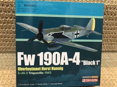 Dragon Wings-Warbirds 1:72 Fw190A-4, ‘Black 1’, Triqueville 1943, No. 50083 - Image 1 of 4