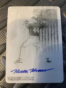 1 OF 1 ! 2019 Panini Chronicles Kevin Kramer #AP-KK Auto Printing Plate - Picture 1 of 4