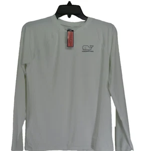 NWT Vineyard Vines Kids Vintage Whale Nylon Long Sleeve Tee T-Shirt XL (18) - Picture 1 of 5