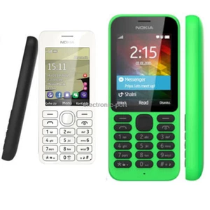 Nokia 215 Unlocked Original Dual SIM Bluetooth MP3Cellphone Black White Green - Afbeelding 1 van 9