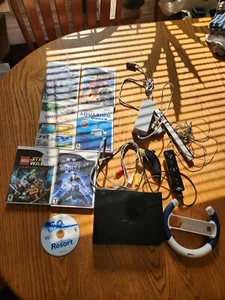 Black wii console bundle with games with accessories - Picture 1 of 5