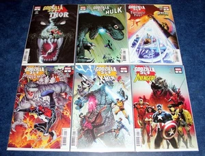 GODZILLA VS #1 Juego Completo 6 ONE SHOTS SPIDER-MAN X-MEN THOR HULK AVENGERS CASI NUEVO - Imagen 1 de 1