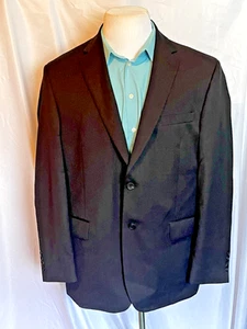 Pronto Uomo Platinum Charcoal Gray 100% Wool Sport Coat Jacket Double Vent 46R - Bild 1 von 16
