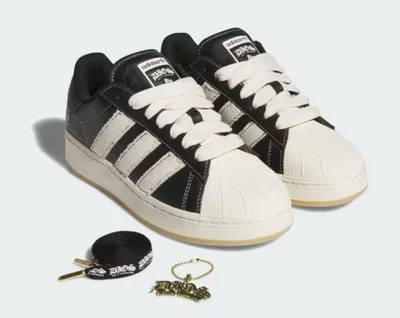 DIOS x Adidas Superstar XLG Core preto creme branco HQ7248 masculino 13,5 novo na caixa - Imagem 1 de 4