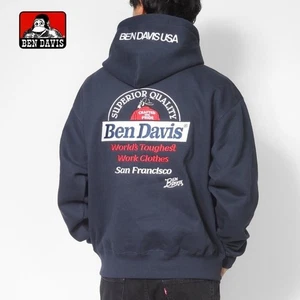 Sudadera con Capucha BEN DAVIS Forrada en Vellón Espalda Para Hombre Negra o Beige o Azul Marino M o L o XL - Imagen 1 de 17