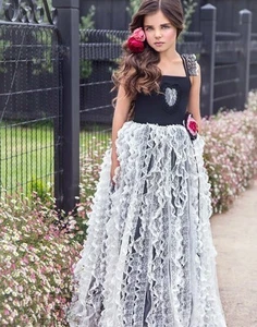 Dollcake Girl's Tea Rose Ruffle Frock Dress Size 9 NWT Wedding Dance Pageant - Picture 1 of 7