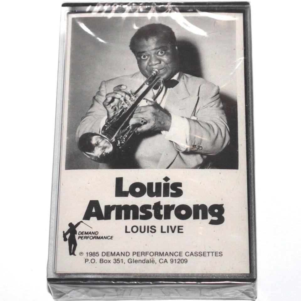 Louis Armstrong - Louis Live (Cassette Tape 1985) Jazz Big Band NEW SEALED Foto 1 de 4