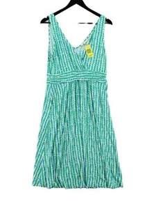 Boden Women's Midi Dress UK 14 Green Viscose with Elastane A-Line - Picture 1 of 6