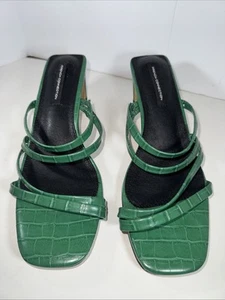 French Connection Women’s Parker Heeled Sandals Size 9 Green Color - Picture 1 of 5