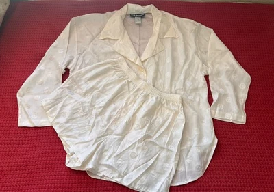 JUEGO DE PIJAMA BOXER 100 % SEDA NOVIA JOE BOXER VINTAGE CARAS SONRIENTES MEDIANO 2 PIEZAS  Foto 1 de 4