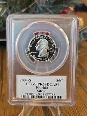 S State Label 2004 90 % plata prueba cuarto graduación profesional PR69DCAM FLORIDA Foto 1 de 2