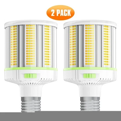 2Pack LED Corn Light Bulb 48W/60W/80W Adjustable E39/E40 Mogul Base, 4500K-5700K - Image 1 of 4