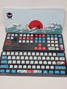 XVX 108 PBT Keycaps Set Dye Sublimation OEM Profile Cherry MX Keyboard Coral Sea - Picture 1 of 5