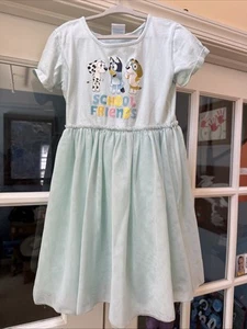 Bluey School Friends Girls Dress Size 7 - Picture 1 of 2
