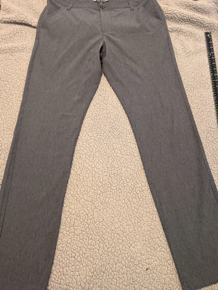 Pantalones de golf Travis Mathew para hombre 33 gris mezcla de poli-spandex 12125 Foto 1 de 4