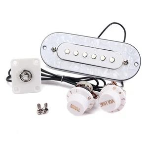 1 Set Loaded Bridge Single Coil Pickup White for Electric - Picture 1 of 6
