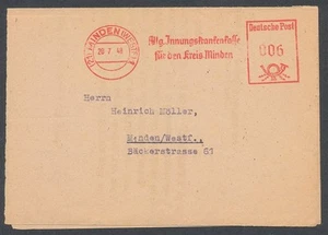 813597) all. Bes. FST Blg. allg. Innungskrankenkasse Krs. Minden 1948 - Bild 1 von 1